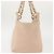 Chanel Petite Timeless Tote in Pelle Trapuntata di Vitello Beige - vista 3