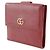 Cartera Bifold Compacta de Cuero Gucci GG Marmont Roja - vista 3