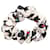 Scrunchie in seta Chanel Nero Multicolore Crudo