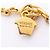 Versace Greca Gold Plated Necklace - view 4