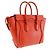 Luggage Céline Borsa da viaggio Celine in pelle granulosa micro Rosso - vista 2