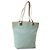 GUCCI GG Canvas Tote Bag Hellblau Gold 002 1099 Auth 130091
