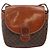 Céline Borsa a Spalla in Tela Macadam CELINE in Pelle PVC Marrone Oro Auth 141524 D'oro - vista 2