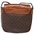 Céline Borsa a Spalla in Tela Macadam CELINE in Pelle PVC Marrone Oro Auth 141524 D'oro - vista 3