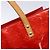 LOUIS VUITTON Monogram Vernis Reade MM Borsa a Mano Rossa M91086 LV Auth 141401 Rosso - vista 17