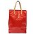 LOUIS VUITTON Monogram Vernis Reade MM Borsa a Mano Rossa M91086 LV Auth 141401 Rosso - vista 2