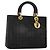 Borsa Canage in nylon nera e oro Christian Dior Auth bs29101 Nero D'oro