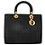 Borsa Canage in nylon nera e oro Christian Dior Auth bs29101 Nero D'oro - vista 2