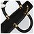 Borsa Canage in nylon nera e oro Christian Dior Auth bs29101 Nero D'oro - vista 6