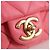 CHANEL Borsa a Spalla Matelassé in Pelle Rosa Oro CC Auth 134854M D'oro - vista 15