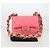 CHANEL Borsa a Spalla Matelassé in Pelle Rosa Oro CC Auth 134854M D'oro - vista 25