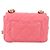 CHANEL Borsa a Spalla Matelassé in Pelle Rosa Oro CC Auth 134854M D'oro - vista 3