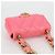 CHANEL Borsa a Spalla Matelassé in Pelle Rosa Oro CC Auth 134854M D'oro - vista 6