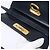 Borsa a mano in pelle Salvatore Ferragamo Gancini blu navy oro Auth 142667 - vista 16