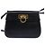 Borsa a mano in pelle Salvatore Ferragamo Gancini blu navy oro Auth 142667 - vista 2