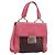 Borsa a mano Miu Miu in pelle 2 in 1 rosa marrone argento autentica bs29468