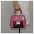 Borsa a mano Miu Miu in pelle 2 in 1 rosa marrone argento autentica bs29468 - vista 25