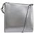 Borsa a Spalla Gancini in Pelle Salvatore Ferragamo Argento Auth bs29440