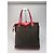 Vintage Givenchy Antigona Woll und Lackleder Tote Bag grau rot - Ansicht 14