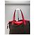 Vintage Givenchy Antigona Woll und Lackleder Tote Bag grau rot - Ansicht 7