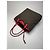 Vintage Givenchy Antigona Woll und Lackleder Tote Bag grau rot - Ansicht 9