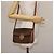 Céline CELINE Macadam Canvas Schultertasche aus PVC-Leder Braun Gold Auth bs29090 Golden - Ansicht 24