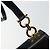 Borsa a Spalla Gancini in Pelle Nera e Oro Salvatore Ferragamo Auth bs29116 Nero D'oro - vista 14