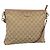 Borsa a Spalla GG Canvas Gucci Beige Oro 388924 Auth 141915 D'oro