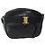 Borsa a Spalla Vala in Pelle Nera e Oro Salvatore Ferragamo Auth BA5848 Nero D'oro