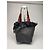 Vintage Marni Woll-Leder Tote Bag Grau Mehrfarben