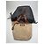 Vintage Marni Woll-Leder Tote Bag Grau Mehrfarben - Ansicht 3