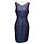 Autre Marque Abito da cocktail in jacquard floreale blu / rosa Talbot Runhof