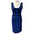 Abito Bandage Cobalto / Nero Herve Leger Blu