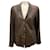 Autre Marque Transit Par Such Brown Distressed Lambskin Leather Jacket  ref.2524294