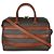 Duffle Borsa da viaggio classica in tela monogramma Saint Laurent in pelle di vitello tan