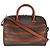 Duffle Borsa da viaggio classica in tela monogramma Saint Laurent in pelle di vitello tan - vista 2
