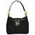 Borsa Céline in tela monogramma e pelle nera Nero