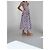 Vestido midi envolvente Marc Jacobs estampado Rojo Blanco Azul Roja - vista 5