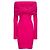Jacquemus La Robe Ascua Strickkleid aus Wolle in Fuchsia