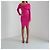Jacquemus La Robe Ascua Strickkleid aus Wolle in Fuchsia - Ansicht 5