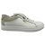 Sneakers basse Iris & Ink in pelle e suede bianco Crudo