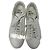 Sneakers basse Iris & Ink in pelle e suede bianco Crudo - vista 6