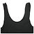 Autre Marque ASTRAET Mini Canotta Mix di Rayon Nero - vista 4