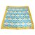 Foulard in seta Gucci blu e giallo - vista 3