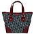 Handtasche/Shopper mit Trotter-Muster von Christian Dior Bordeaux Marineblau