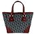 Handtasche/Shopper mit Trotter-Muster von Christian Dior Bordeaux Marineblau - Ansicht 3