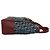 Handtasche/Shopper mit Trotter-Muster von Christian Dior Bordeaux Marineblau - Ansicht 6
