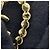 Orecchini Chanel Coco Mark a cuore in strass dorati Gold hardware - vista 6