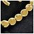 Orecchini Chanel Coco Mark a cuore in strass dorati Gold hardware - vista 7