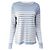 Pull rayé Bogner en laine bleu clair